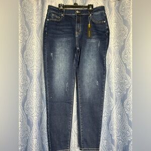 High Rise Gilipur Curvy Stretch Skinny Jeans – Dark Blue – NWT – Size 10